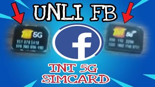 How to register Unli FB sa TNT 5G SIMCARD Unli Facebook [upl. by Ernaline627]