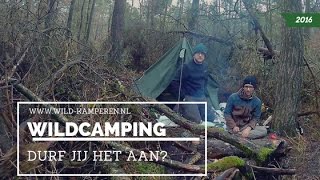 Wildkamperen  december 2016  SJCAM m20 SJ 4000 Wifi  Paalkamperen [upl. by Treblihp990]