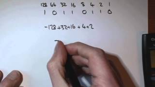 2s complement binary number in decimal example 2 [upl. by Lynad]