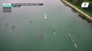 Championnat de France J16 Bateaux longs Libourne 2019  Finale du quatre barré femmesJ16F4 [upl. by Eekorehc]