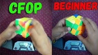 CFOP Vs Beginners METHODS SOLVE TEST Part5 [upl. by Htrowslle876]