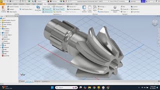 Helical Bevel Gear Modeling in Autodesk Inventor  Loft Scale and Rotate Explained [upl. by Zoa]