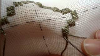 Hardanger Embroidery Lesson 4 Ending and Starting a Thread [upl. by Cleres69]