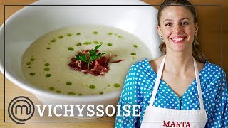 Los trucos para hacer una VICHYSSOISE ¡Perfecta  Receta paso a paso con MARTA DE MASTERCHEF 6 [upl. by Atiuqal]