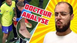 Blessure de Neymar  FIN DU GAME  Mon analyse de médecin  la coupe du monde c’est FINI [upl. by Filiano768]