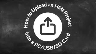 How to Upload an HMI Project into a PCUSBSD Card Weintek EasyBuilder Pro [upl. by Ecurb]