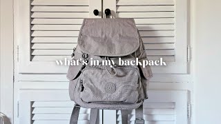 whats in my backpack 🎒 kipling city pack s review [upl. by Lehsar]