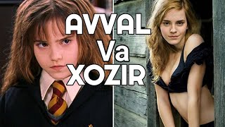 GARRI POTTER FILIMIDAGI AKTYORLARAVVAL VA XOZIR [upl. by Anele110]