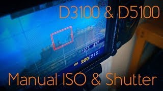 Full Manual Video On Nikon D3100 amp D5100 ISO SHUTTER 64MBS Hacked Firmware [upl. by Ardnikal]