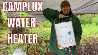 The BEST Outdoor On Demand Water Heater for Camping  Camplux [upl. by Aihseit690]