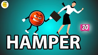 Hamper Meaning  Synonym  Antonym  Examples  Daily vocabulary for competitive exams  30 [upl. by Larisa]