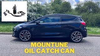 Fiesta ST gets an Oil Catch Can from Mountune [upl. by Enileqcaj]