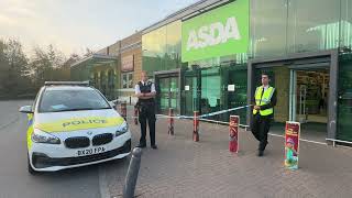 Bloodbath after security guard is stabbed at Asda Stepney Green [upl. by Htevi]