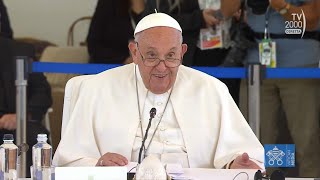 Lintervento di Papa Francesco al G7 [upl. by Nodroj]