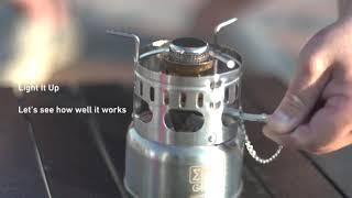 iWalker G43 Camping Gasoline Stove Lightweight Portable Stove for Traveling and Emergency [upl. by Charline437]