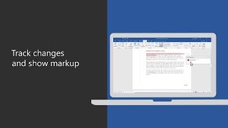 Track changes and show markup in Microsoft Word [upl. by Hcirteid]