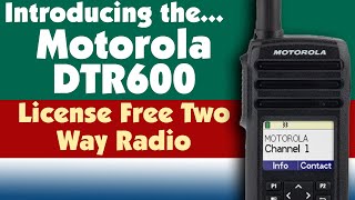 Motorola DTR600 Digital Two Way Radio Introduction and Overview [upl. by Cyprio873]