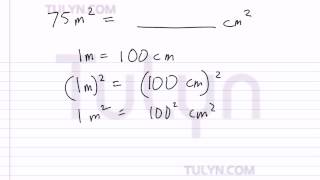 conversion of metric units squared meters to squared centimeters [upl. by Katee]