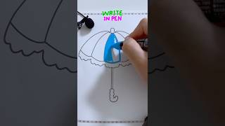 asmrMarker coloring umbrella practice relaxing asmr [upl. by Olivero]