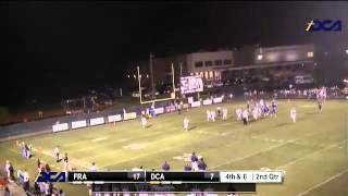 Brian Peterson of DCA kicks a 22 yd field goal [upl. by Omixam]