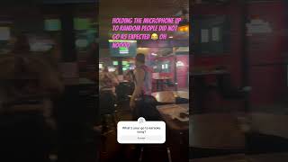 The crowd was not ready for this Wait for it 😂 thekillers mrbrightside karaoke cover funny [upl. by Mandal]