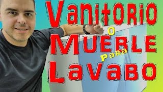 Cómo hacer mueble para lavabo [upl. by Drawets801]