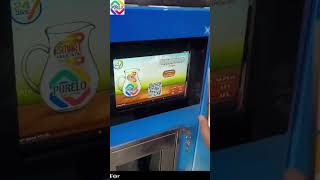 Have a look at taking dispense through QR code scanner in purelo milk atm trending vendingmachine [upl. by Ysor133]