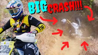 BIG CRASH AT LOWVELD ENDURO CASTERBRIDGE 2023 [upl. by Allesor]