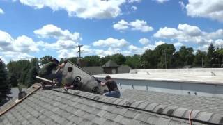 Removing Free Solar Heating Panels From Old House [upl. by Novad]