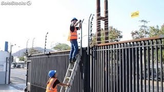 COMO INSTALAR CERCOS ELÉCTRICOS POSTES INTERMEDIOS [upl. by Warwick]