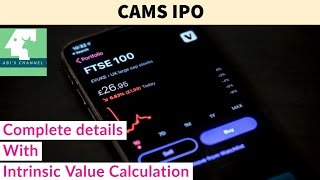 CAMS IPO  Analysis and Intrinsic Value Calculation [upl. by Ntsud]