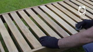 Tutorial  Cómo restaurar tu reposera de madera ¡Muy fácil [upl. by Atrebor]