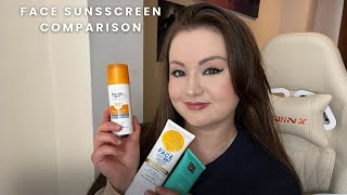 Face Sunscreen Comparison Rituals Eucerin Bondi Sands ☀️ [upl. by Ayaladnot694]