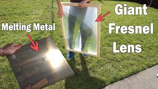 2000°F Solar Power Melting Metal With A Giant Magnifying Glass [upl. by Lowenstern]