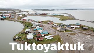 Drone Tuktoyaktuk Canada  Northwest Territories  Arctic Ocean [upl. by Chelton]