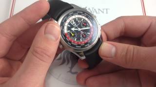 GirardPerregaux Pour Ferrari F2003GA WWTC World Chronograph Luxury Watch Review [upl. by Langham246]