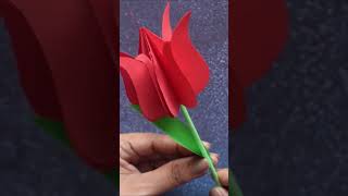 DIY Paper Tulip🌷 Easy Mothers Day Flower Bouquet  Tulip Flower Craft ytshorts tulip paperflower [upl. by Ris]