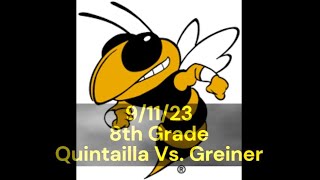 🏈 8th Grade  Quintailla Vs Greiner  FULL GAME [upl. by Auqinimod]