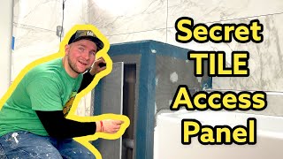 Tiled Access Panel Tub access panel DIY Bathroom Renovation [upl. by Perce]