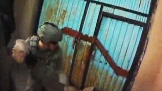 Soldiers Kick Down Taliban Compound Door After Ambush [upl. by Basia259]