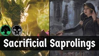 BEST SAPROLING DECK Sacrificial Saprolings Priest Of Forgotten Gods  Tendershoot  MTG Arena [upl. by Aihsilef]