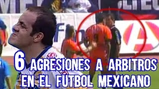 6 Agresiones a Arbitros en el Futbol Mexicano  MicroTop [upl. by Yrennalf]