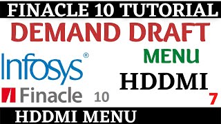 Finacle 10 Tutorial  HDDMI  how to make dd in finacle 10  Learn and gain [upl. by Idnyc685]