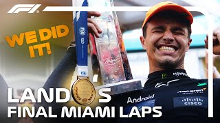 quotAre You Crying Yetquot Experience Lando Norris Final Lap IN FULL  2024 Miami Grand Prix [upl. by Alemak]