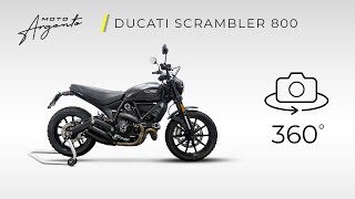 Ducati Scrambler 800  Vista a 360 gradi  Moto Argento [upl. by Eile884]