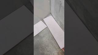 how to cut material at the corner of a wall [upl. by Hakim]