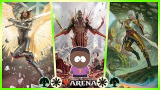 Simple amp Satisfying TOKEN RAMP  MTG Arena Standard Ranked Bo1 SELESNYA [upl. by Allekram]