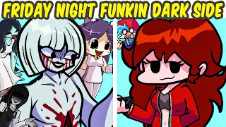 Friday Night Funkin VS Dark Side VS Mimi Lomando  Japanese horror game FNF MODCreepypasta [upl. by Llewen]