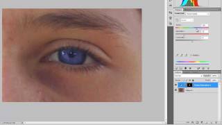 TUTO changer couleur des yeux part2 photoshop cs5 [upl. by Annoyek]