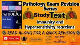 Immunity and Hypersensitivity reactions  Pathology Exam revision series  Study Text [upl. by Notniuq]